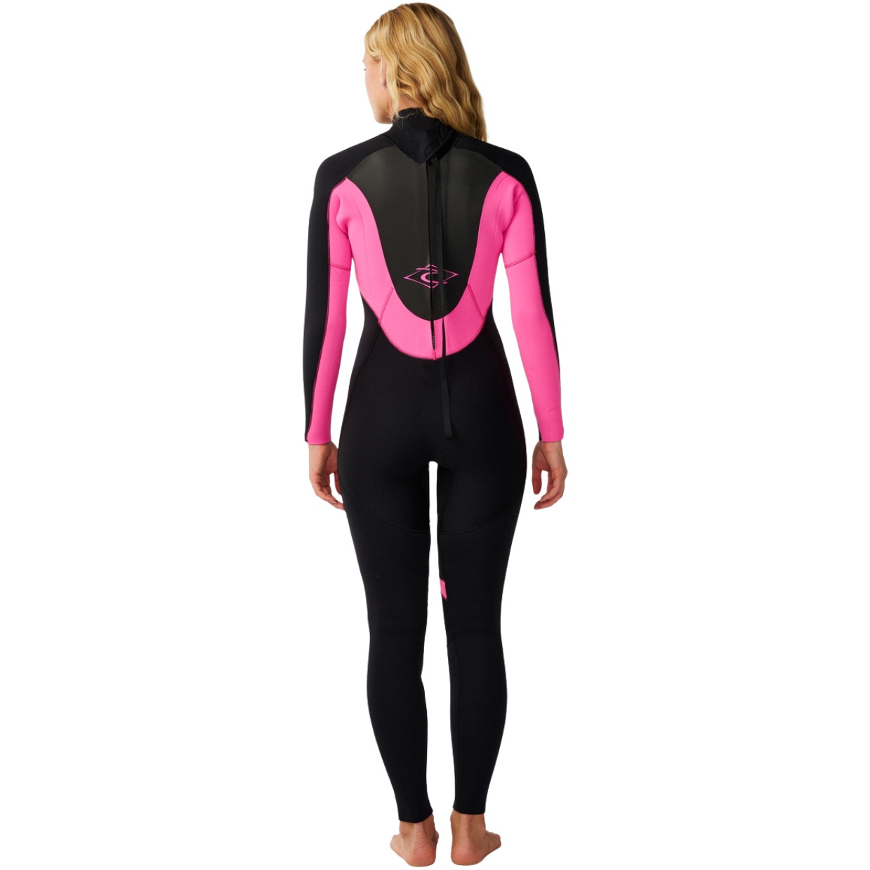 2026 Rip Curl Da Donna Omega 4/3mm Back Zip Muta 17CWFS - Black / Pink